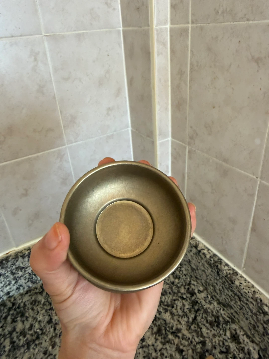 Set of 7 Small Brass sauce or Dip Bowls - photo 3