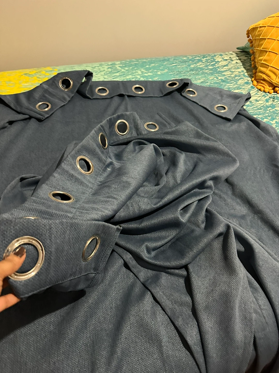 Blue Grommet Curtains - photo 5