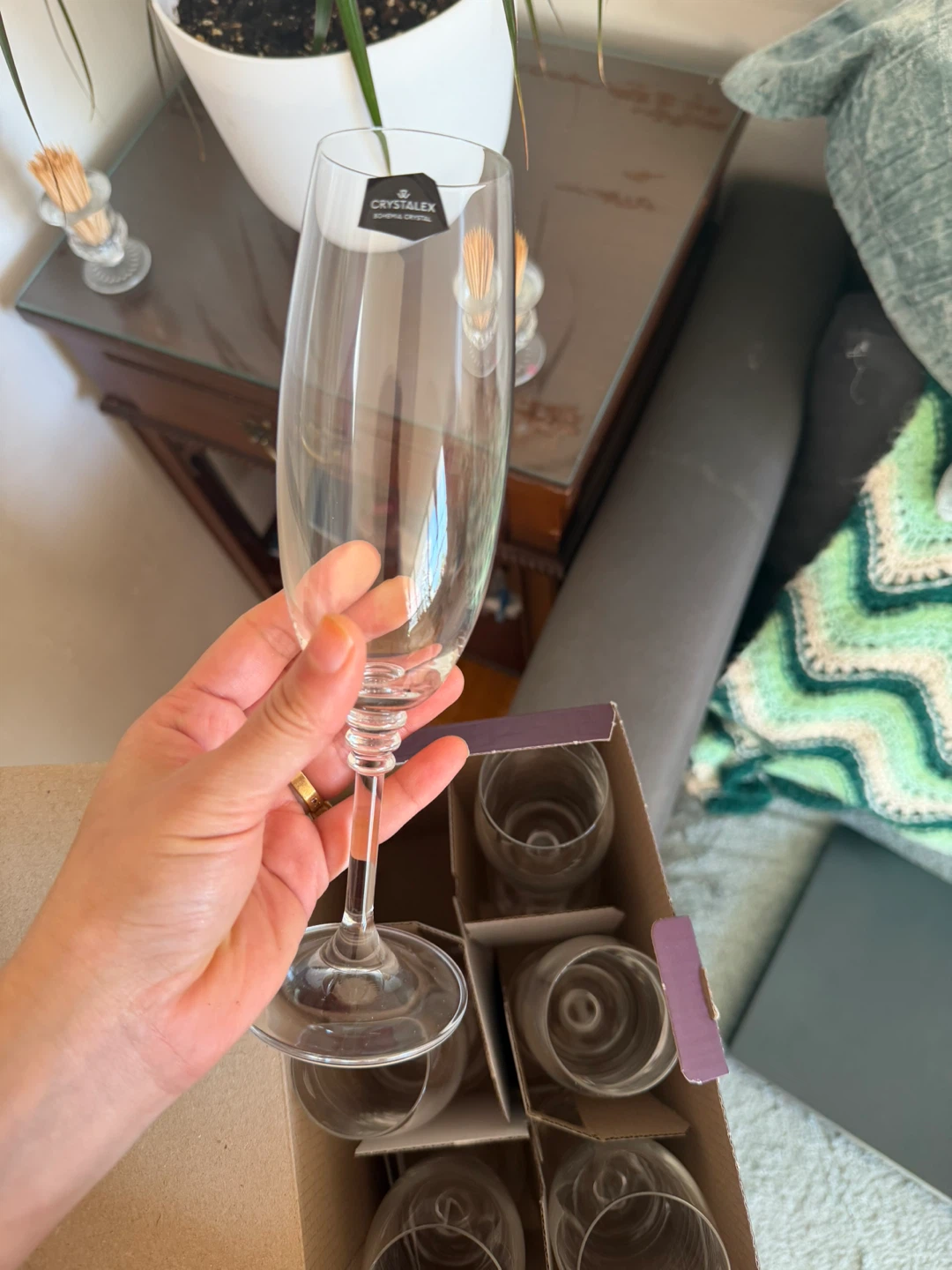Crystalex Olivia Champagne Flutes - Set of 6 - photo 3