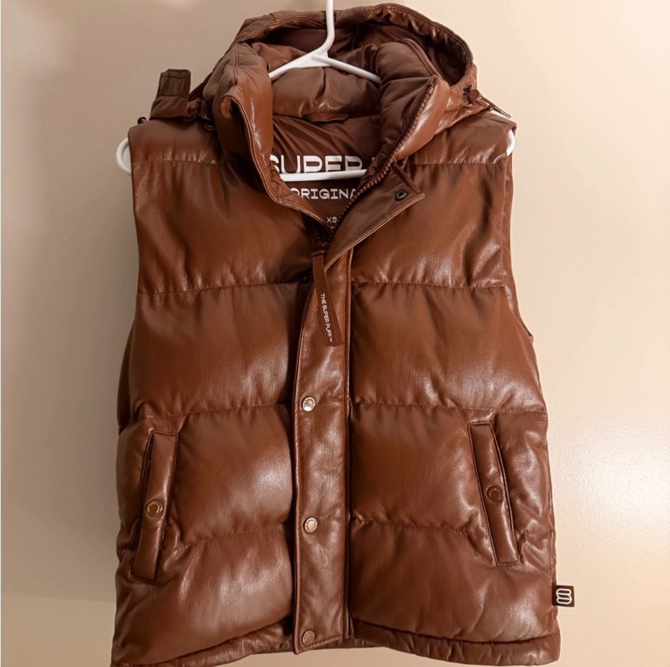 Aritzia The Super Puff Vest - Brown XS