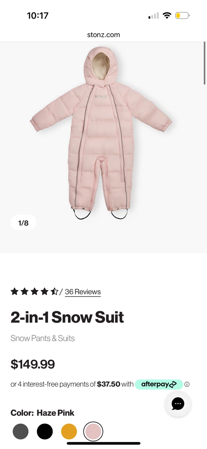 Stonz 2-in-1 Snow Suit Haze Pink 18-24 Months - photo 4
