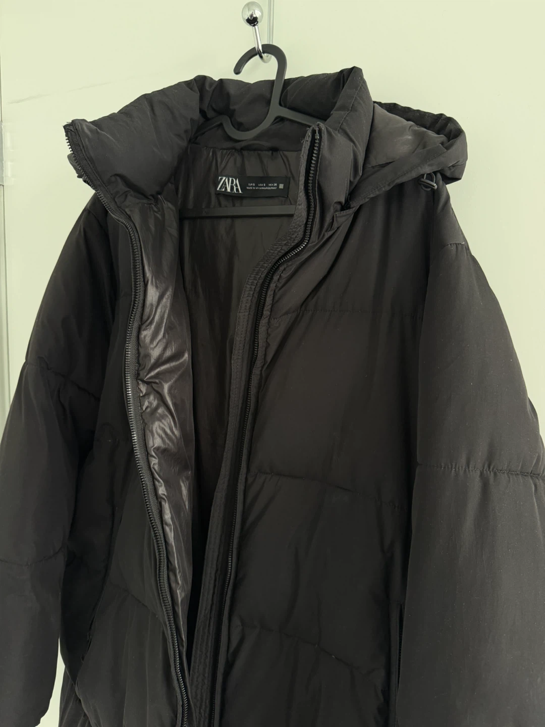Zara Black Puffer Jacket
