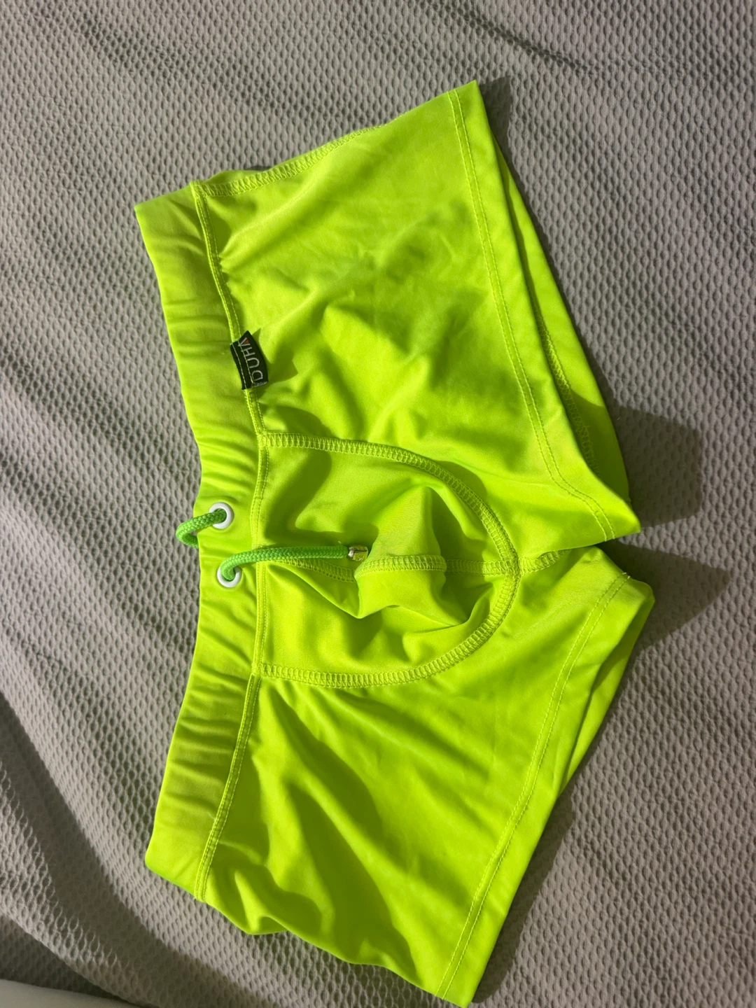 Dura Neon Green Swim Trunks