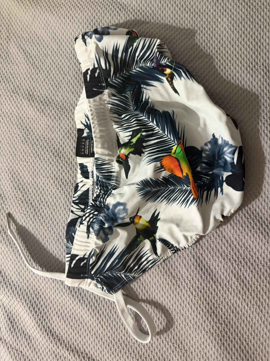Tropical Print Swim Trunks - photo 2