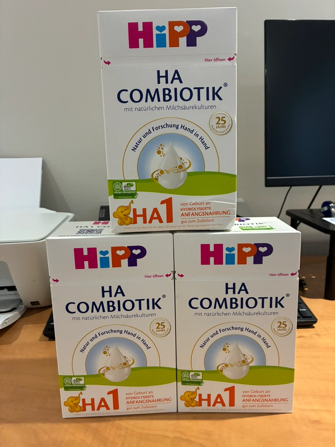 HiPP German HA 1 Combiotik Baby Formulas – 600g Boxes