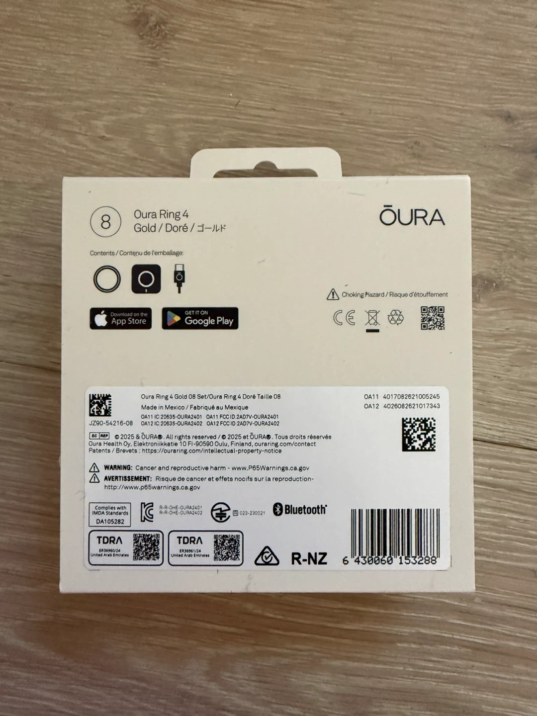 NEW Oura Ring 4 Gold Size 8 - photo 3