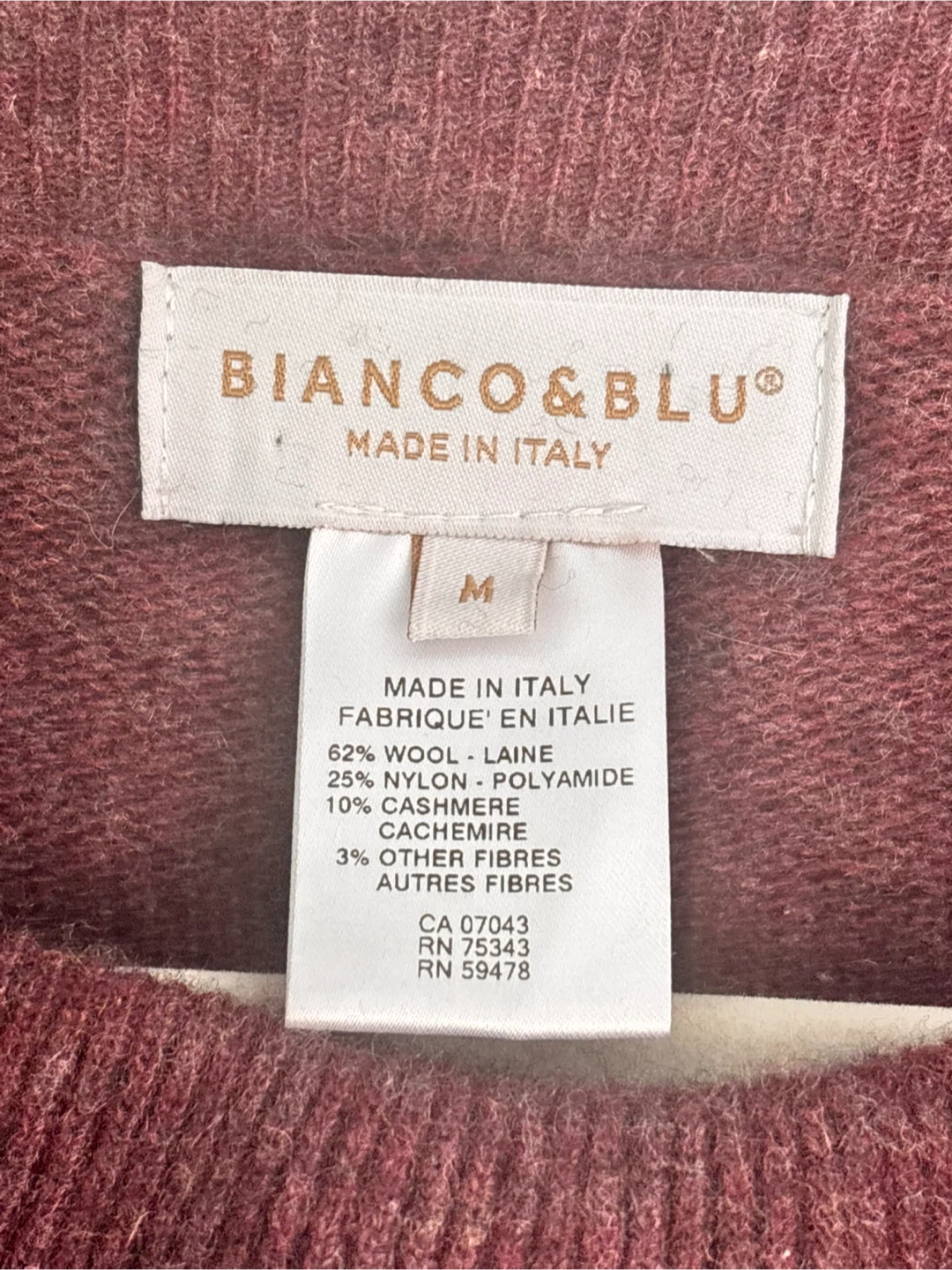 Bianco & Blu Women's Wool Blend Cowl Neck Sweater - photo 2