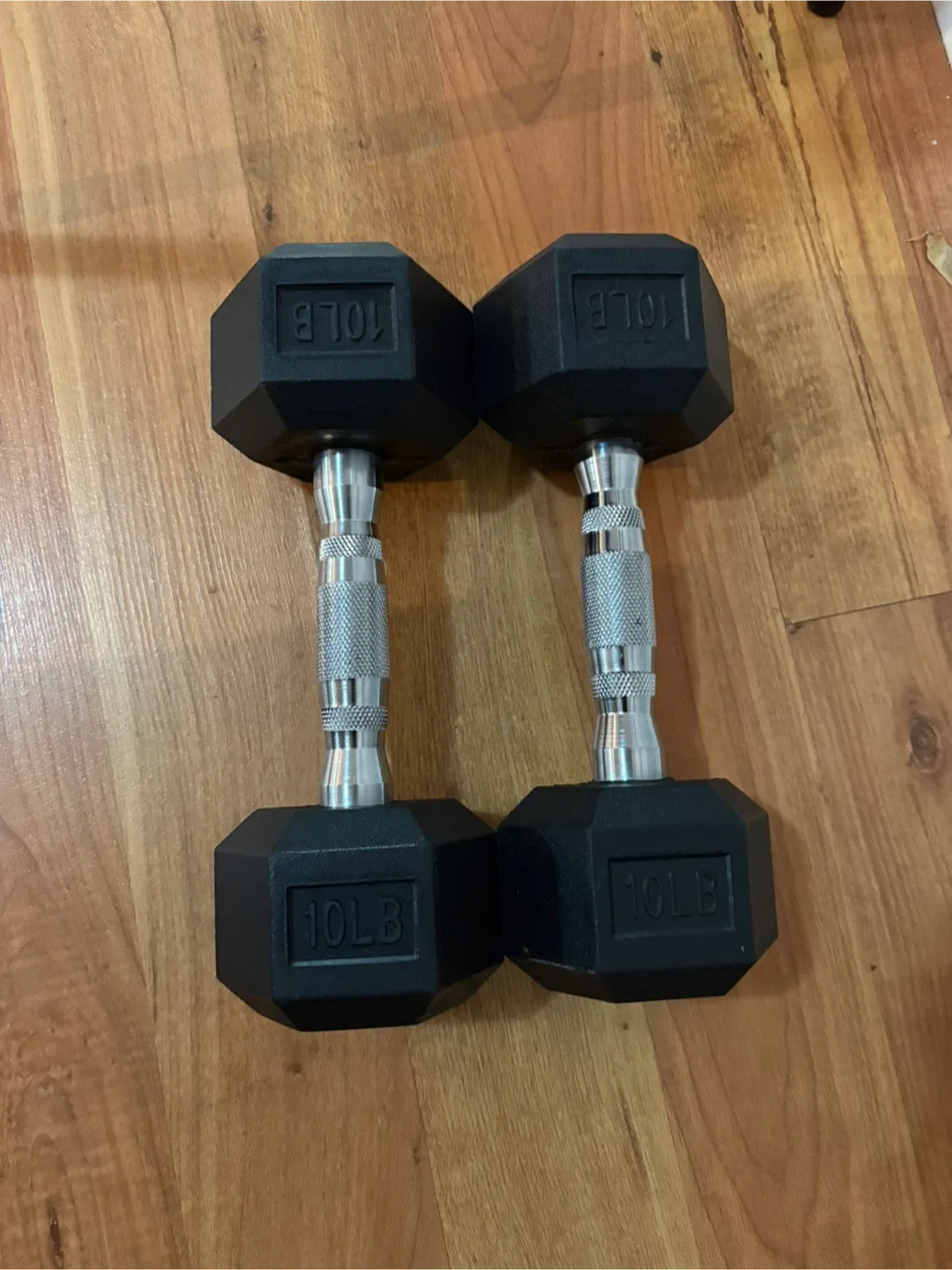 Set of Two 10lb Hex Dumbbells