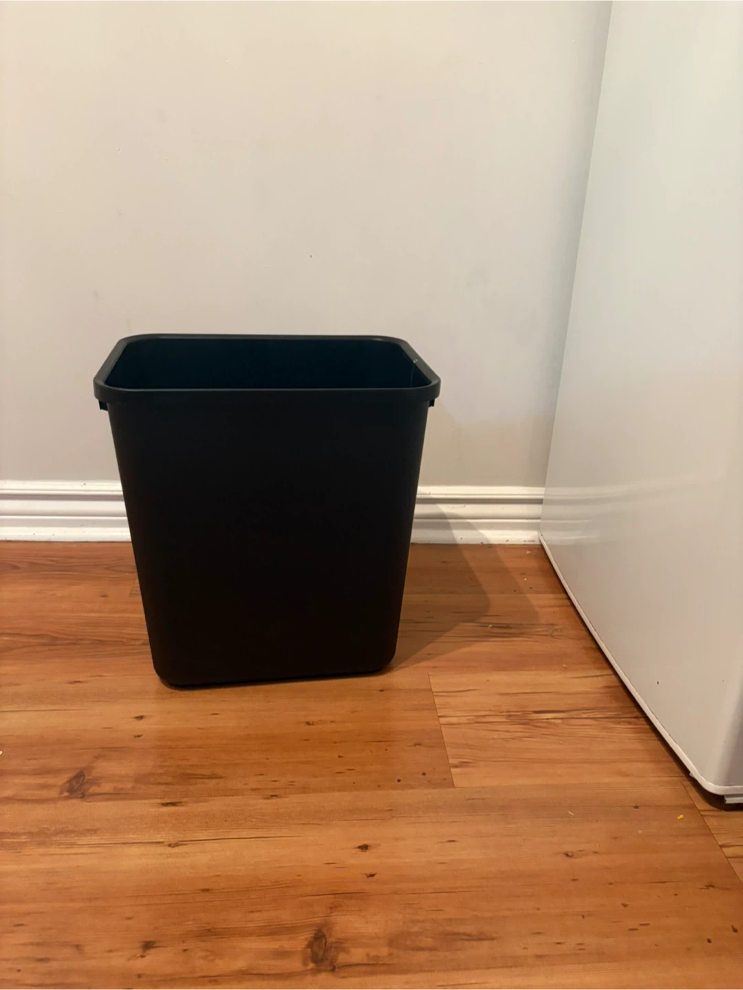 Black Plastic Wastebasket