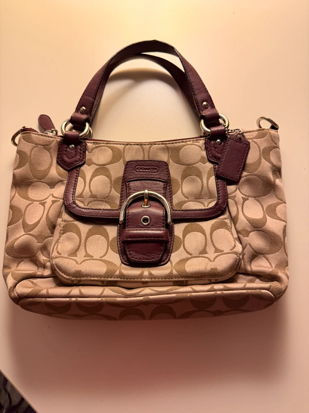 Coach Signature Buckle Handbag