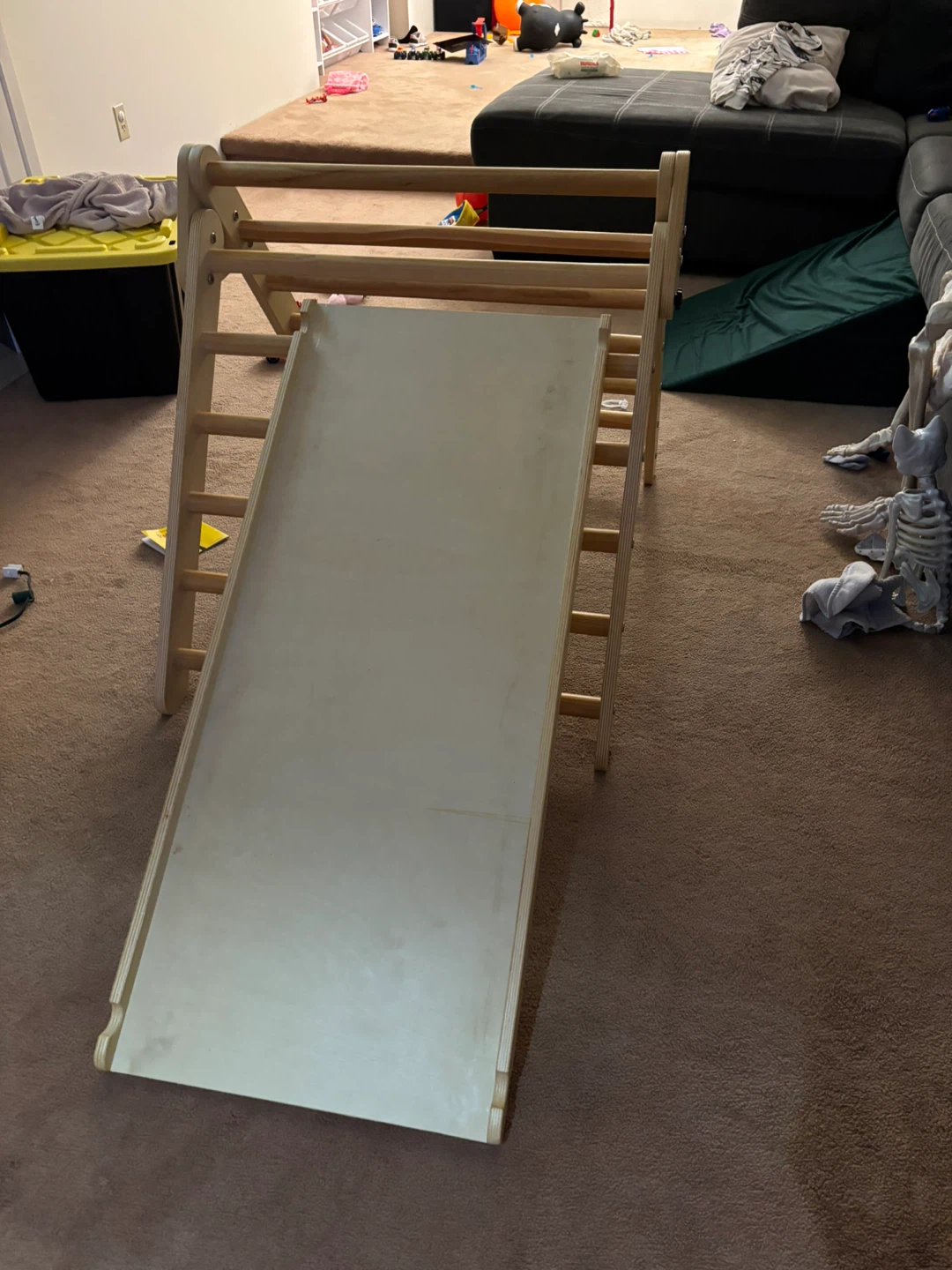 Benarita Wooden Climbing Triangle with Slide - photo 3