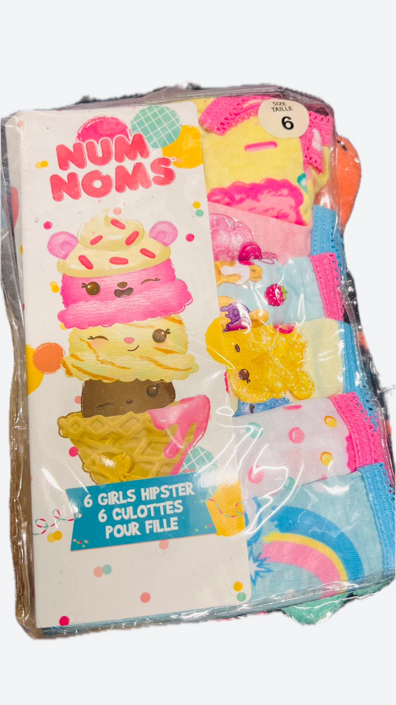 New Num Noms Girls Hipster Underwear Size 6