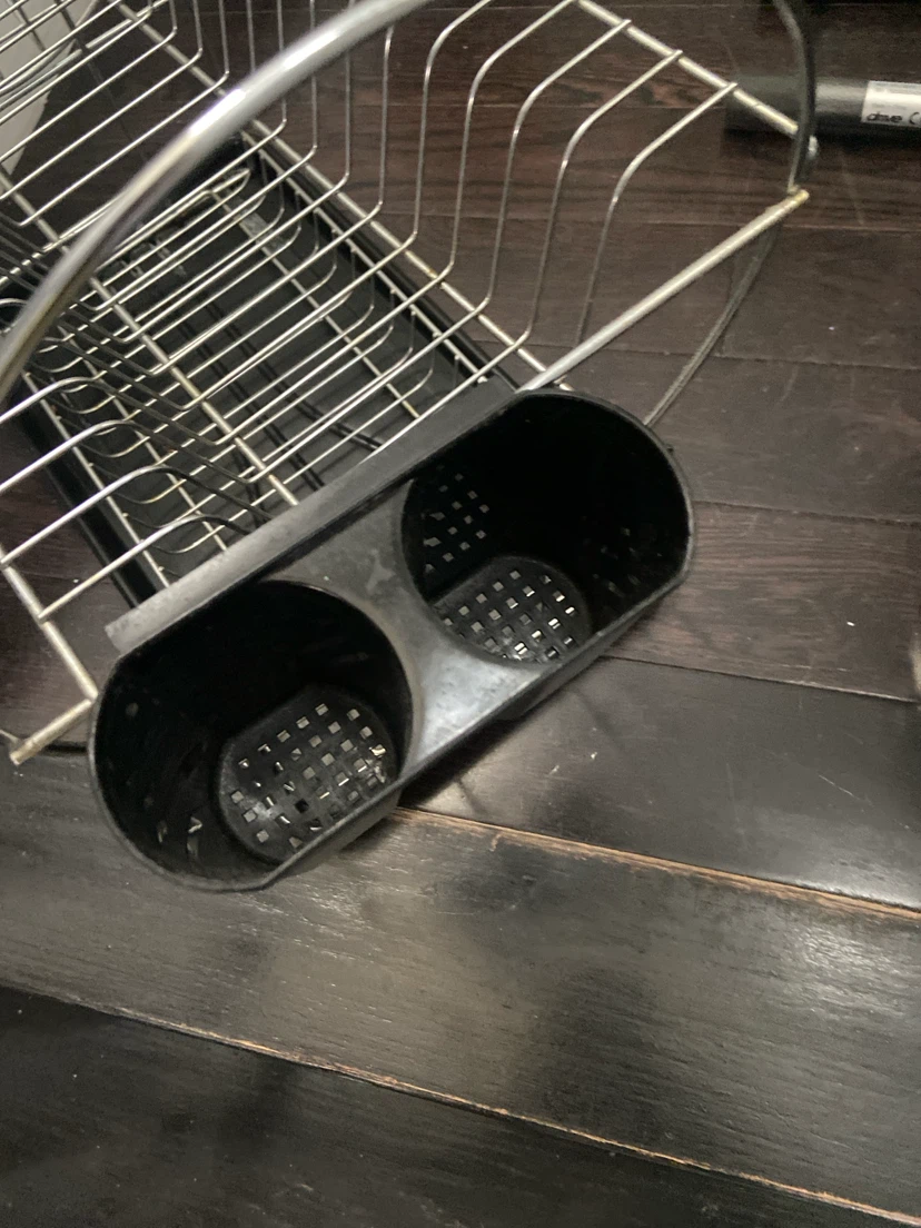 Two-Tier Chrome Dish Drying Rack - photo 3
