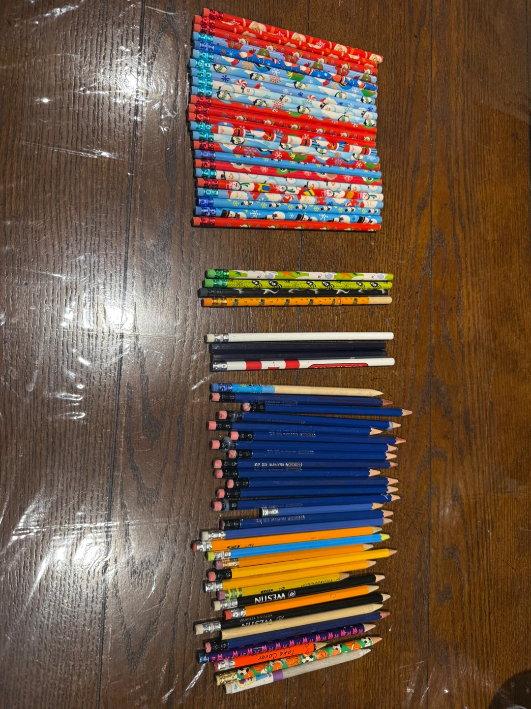 Bulk Lot of 60+ Pencils (Holiday & School Mix)