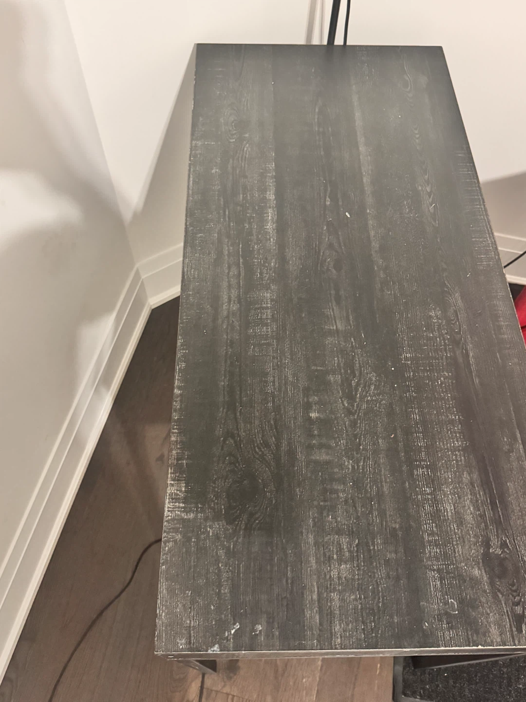 Black Woodgrain Desk