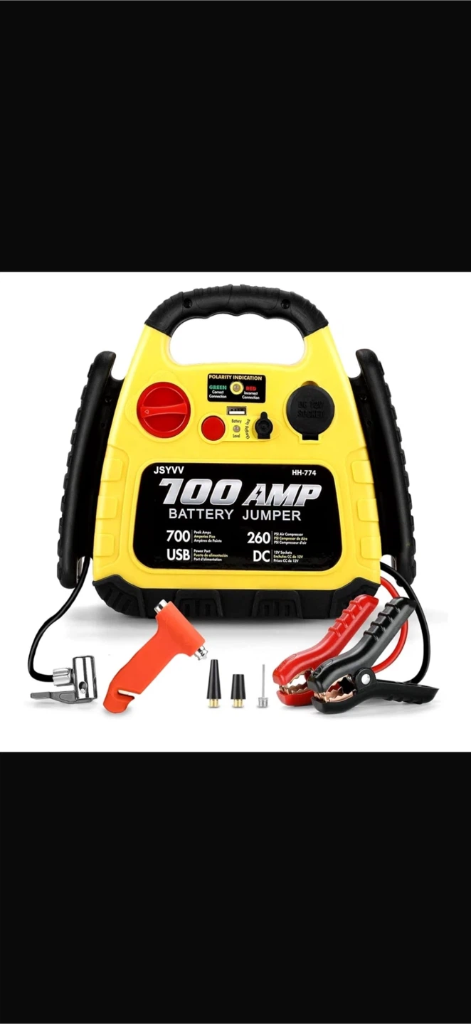 ZunDian 4-in-1 700 Amp Battery Jumper and Air Compressor