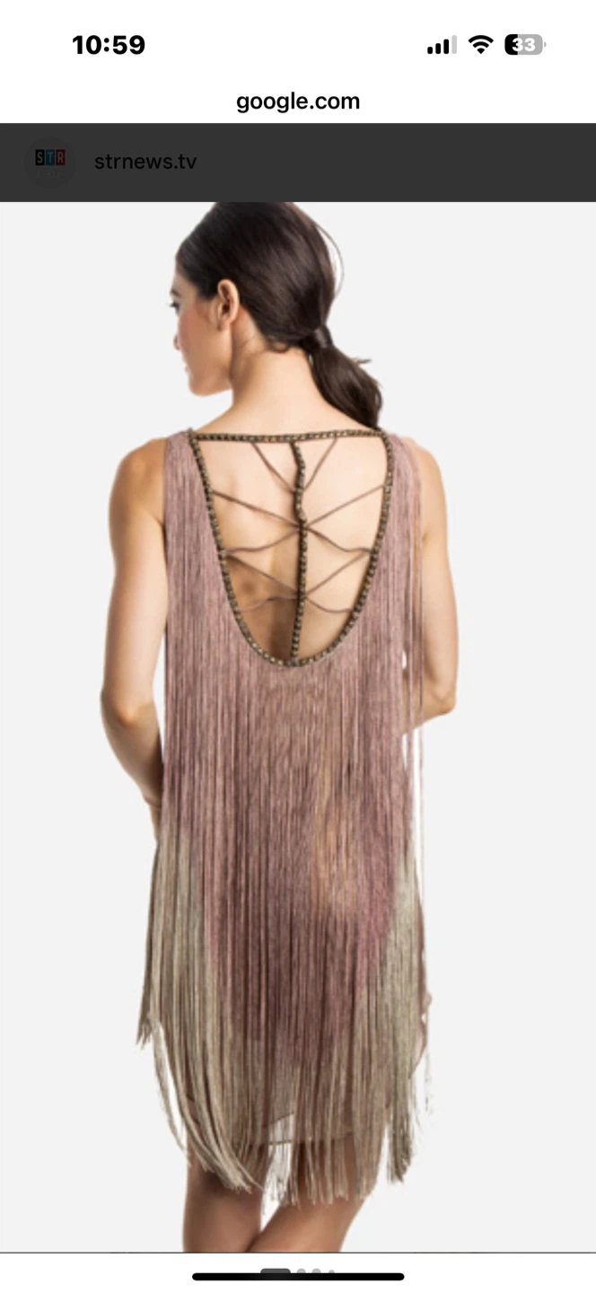 ark & co. fringe dress size m