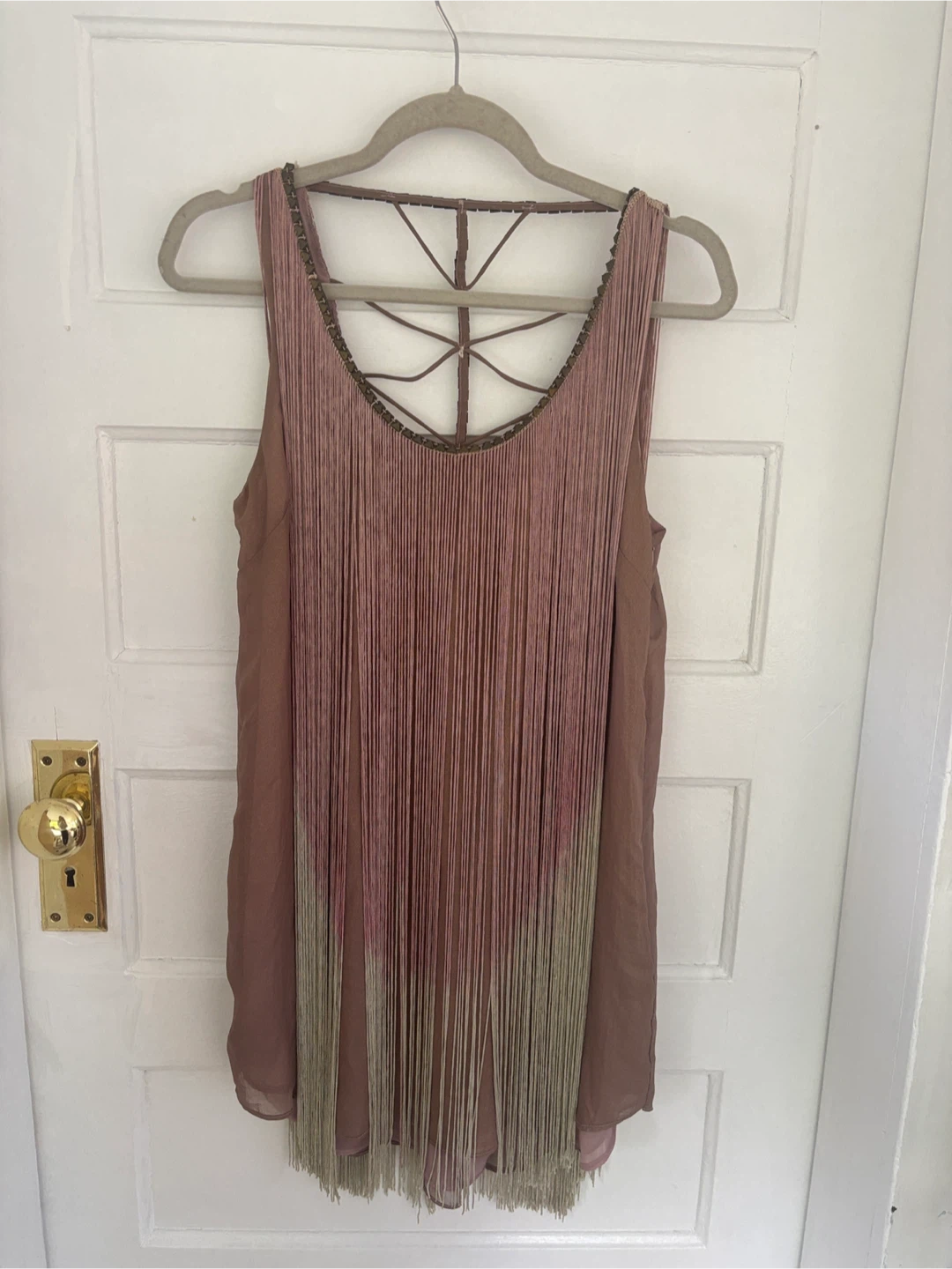 ark & co. fringe dress size m - photo 2