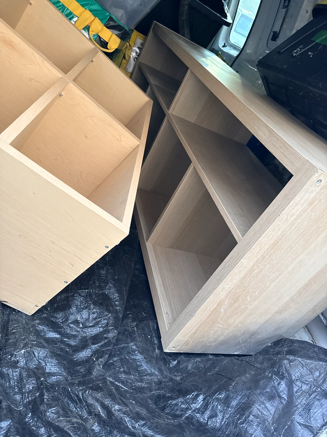 Light Wood Laminate Storage Shelving Unit - photo 2