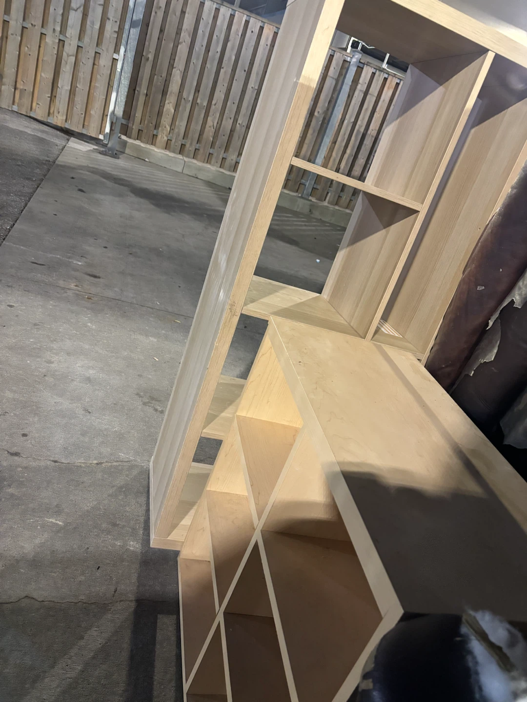 Light Wood Laminate Storage Shelving Unit - photo 3