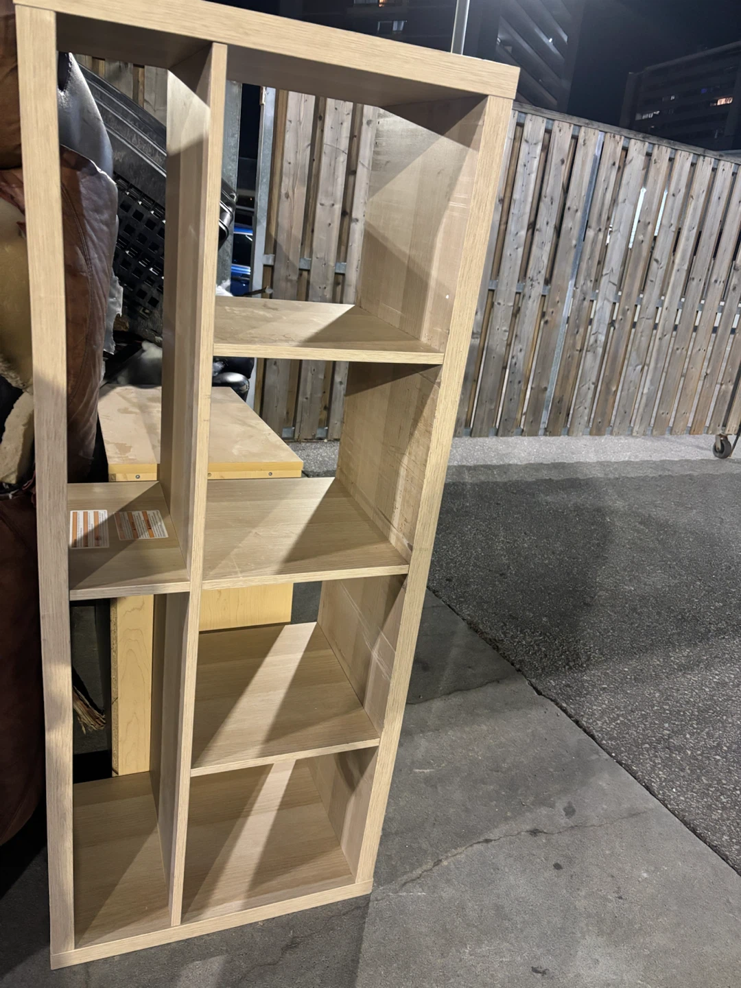 Light Wood Laminate Storage Shelving Unit - photo 5