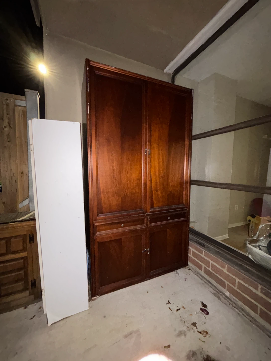 Solid Wood Storage Cabinet Armoire
