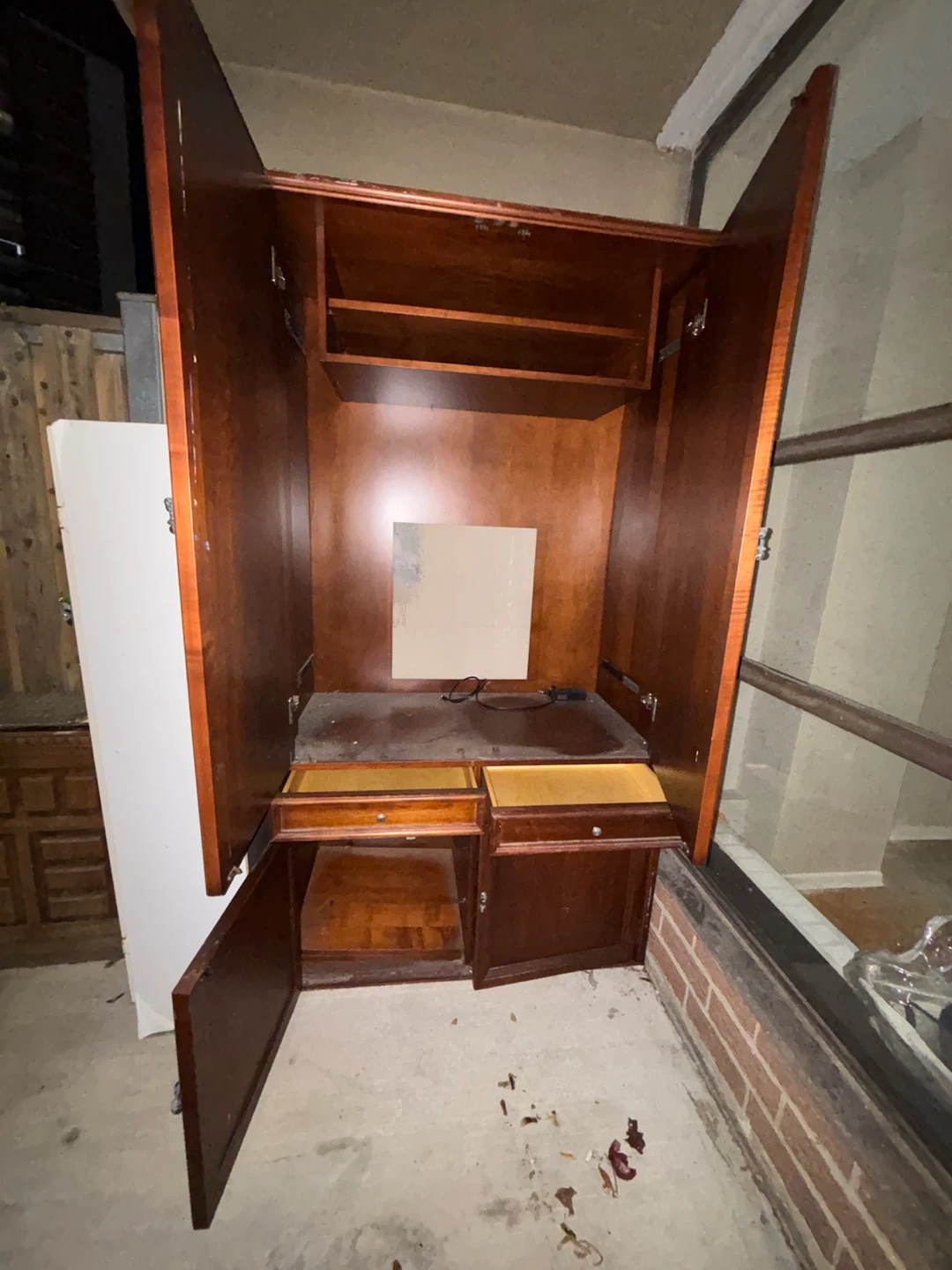 Solid Wood Storage Cabinet Armoire - photo 4