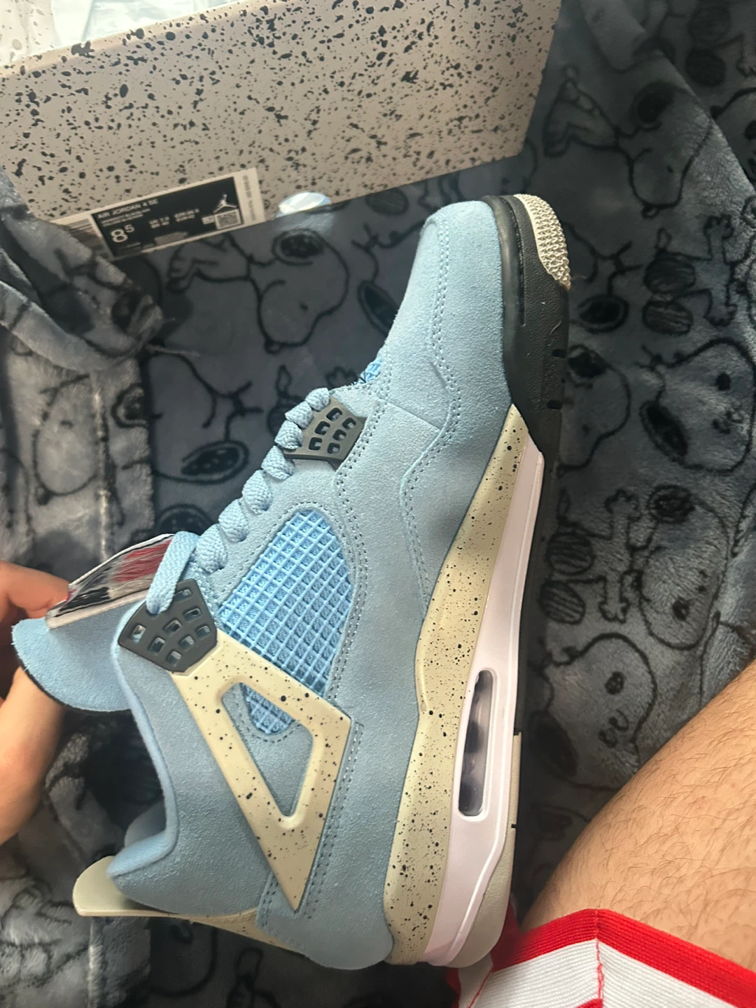 Air Jordan 4 University Blue Sneakers - photo 4