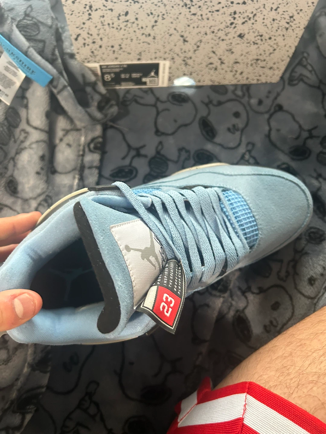 Air Jordan 4 University Blue Sneakers - photo 5