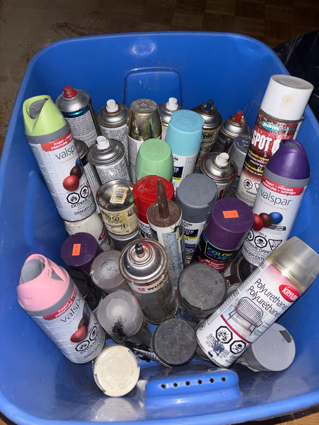Spray Paint cans and primers