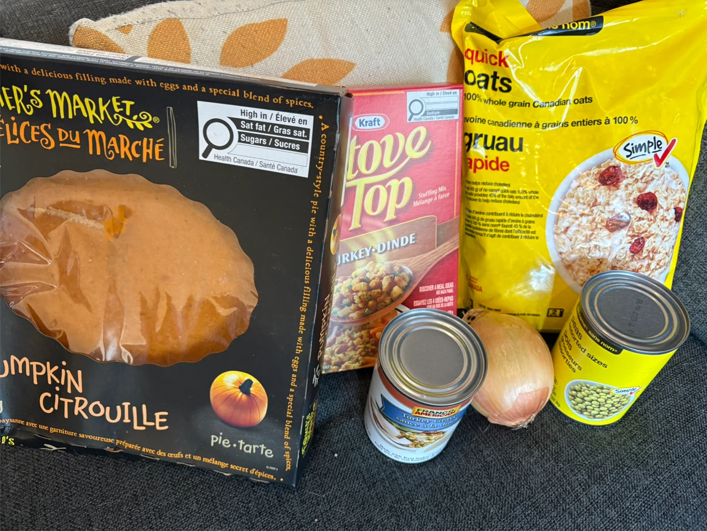 Assorted Food Items Bundle including frozen turkey