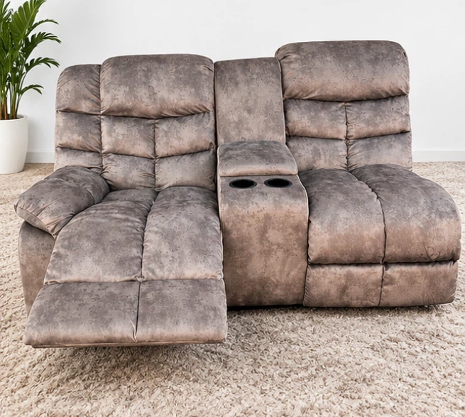 Reclining Loveseat with Storage Console