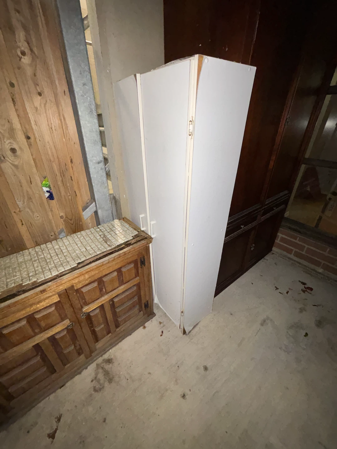 White storage cabinet