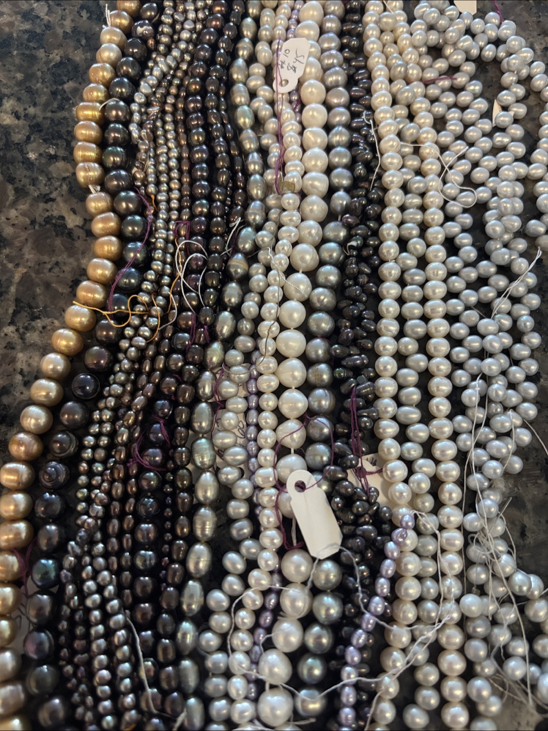 Assorted Strands of Authentic Freshwater Pearls