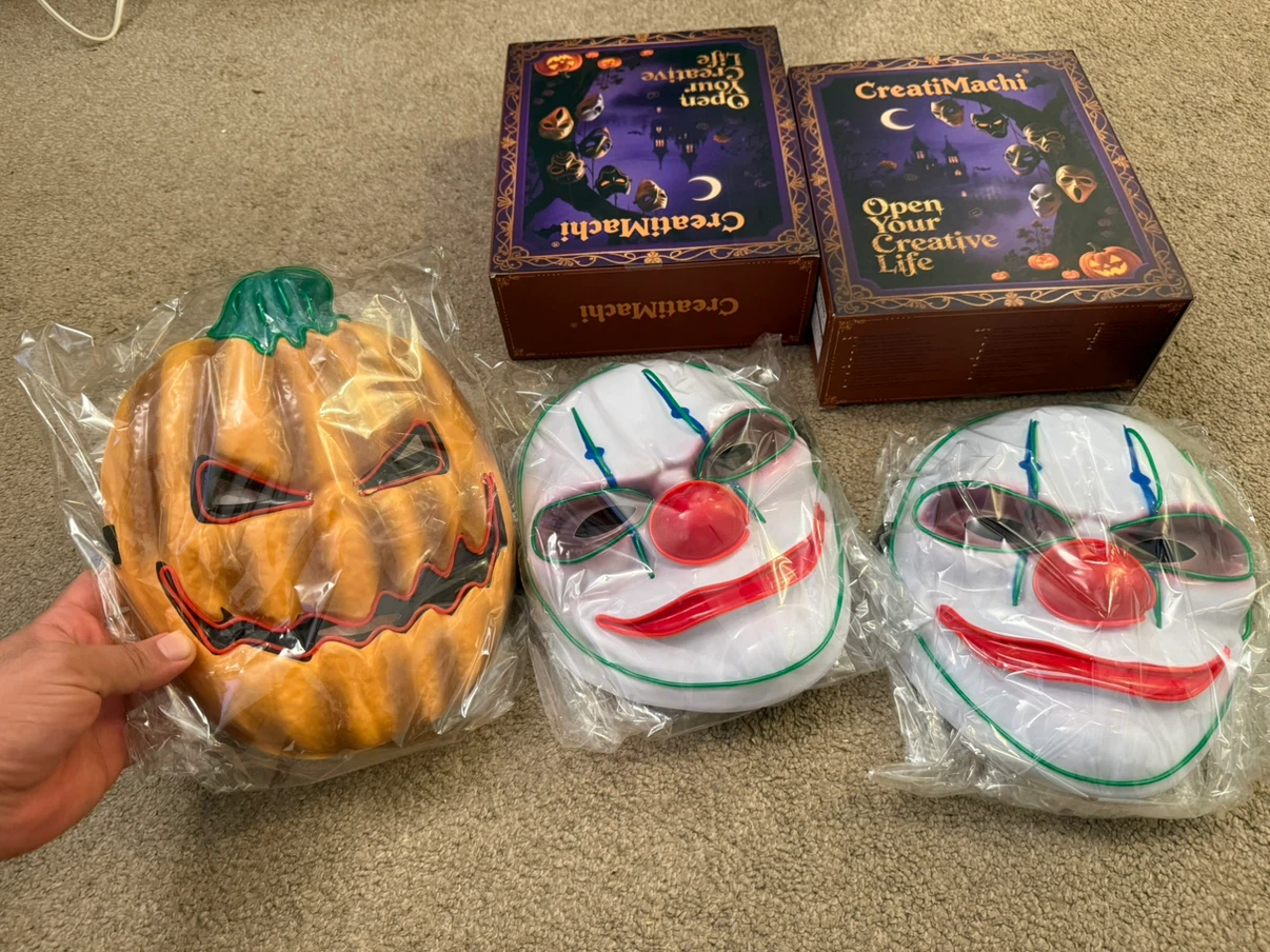 LED Halloween Mask and Glove Sets - photo 3
