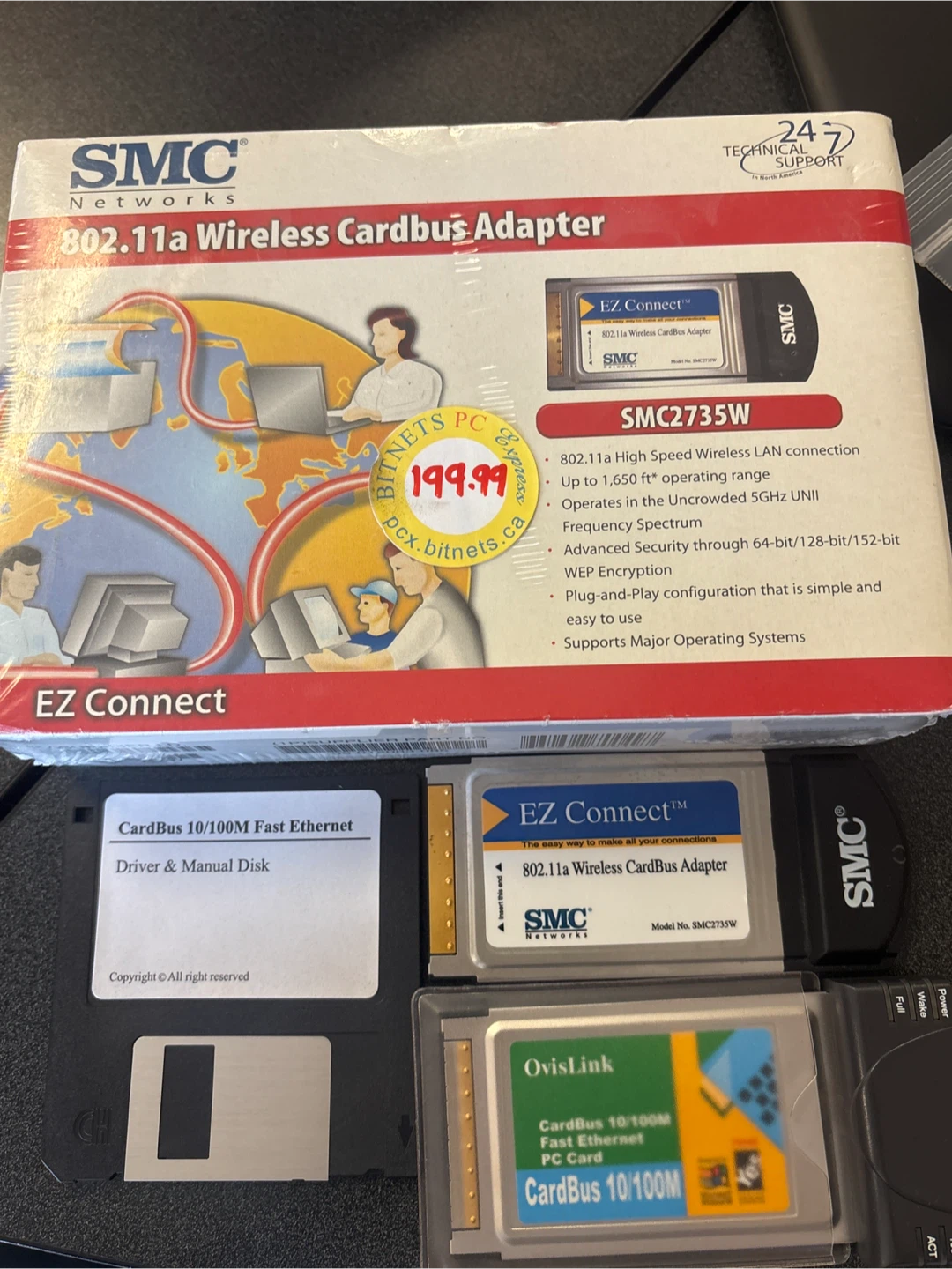 SMC Networks 802.11a Wireless CardBus Adapter SMC2735W