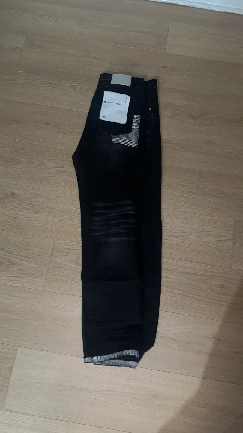 Purple Brand Black Distressed Jeans