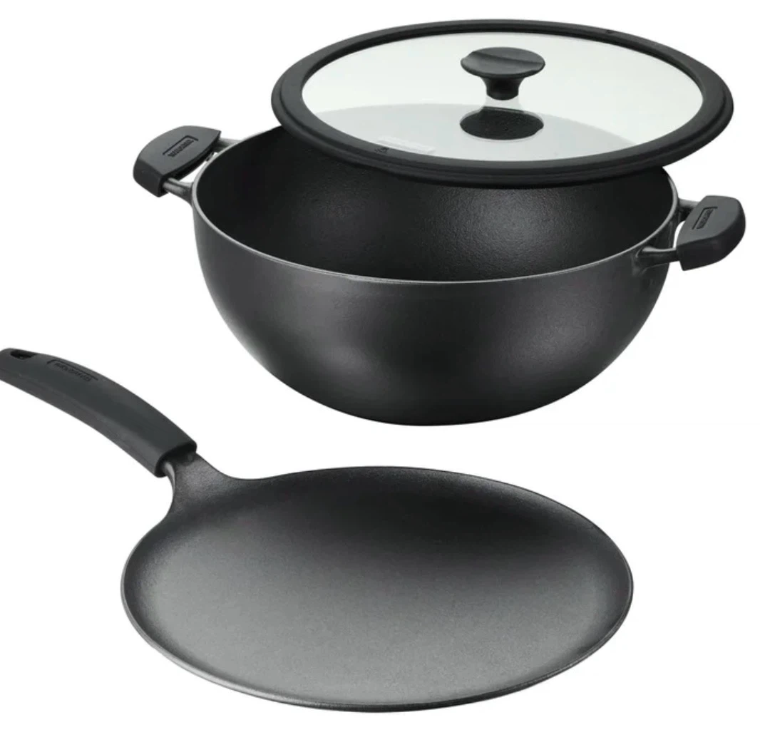 Tramontina Cast Iron Pot and Tawa Set