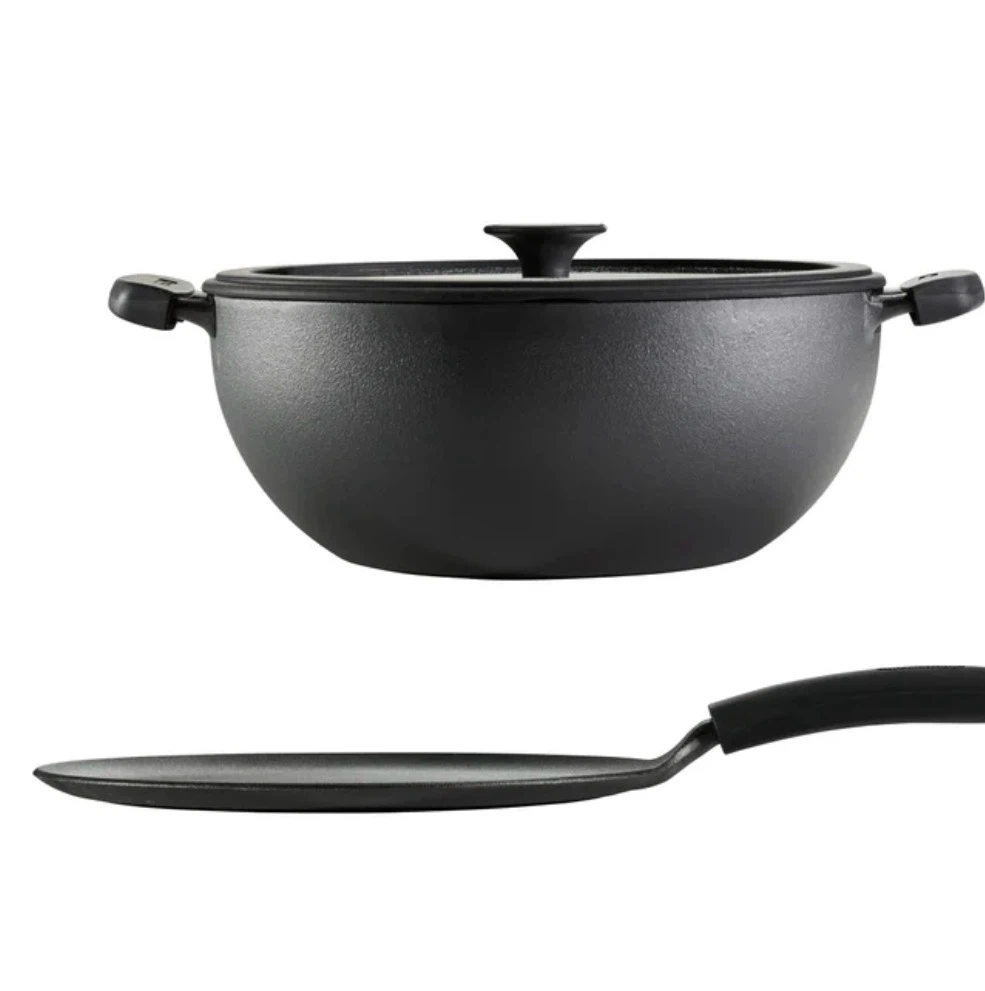 Tramontina Cast Iron Pot and Tawa Set - photo 5