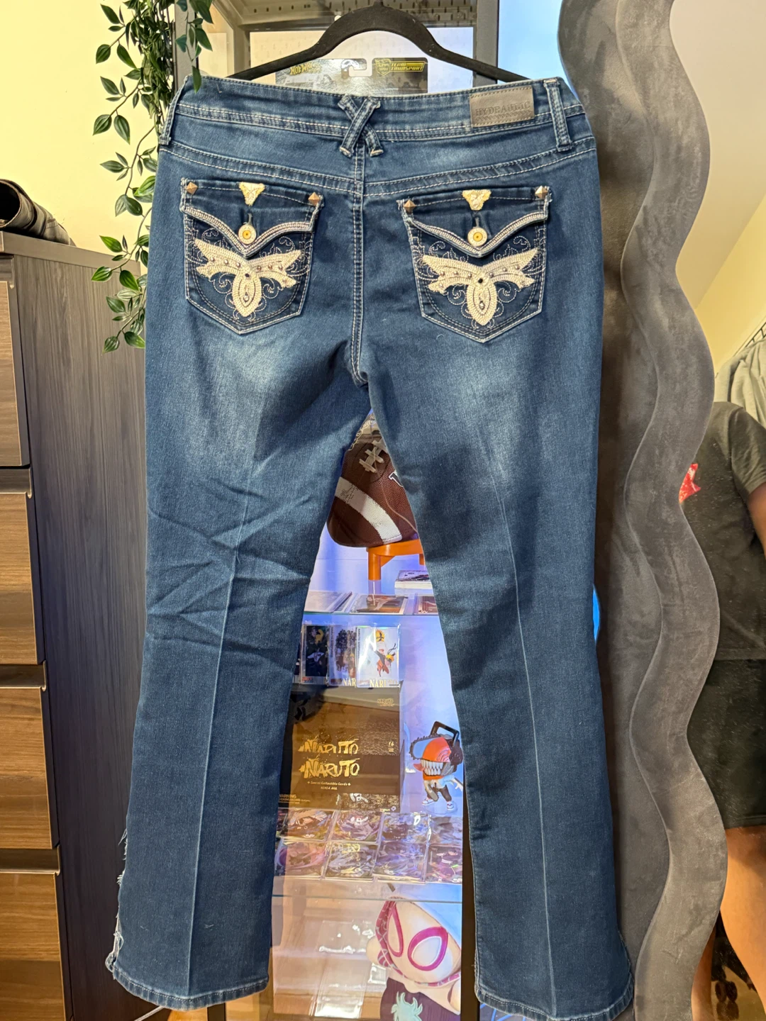 Hydraulic Distressed Low-Rise Jeans - photo 2