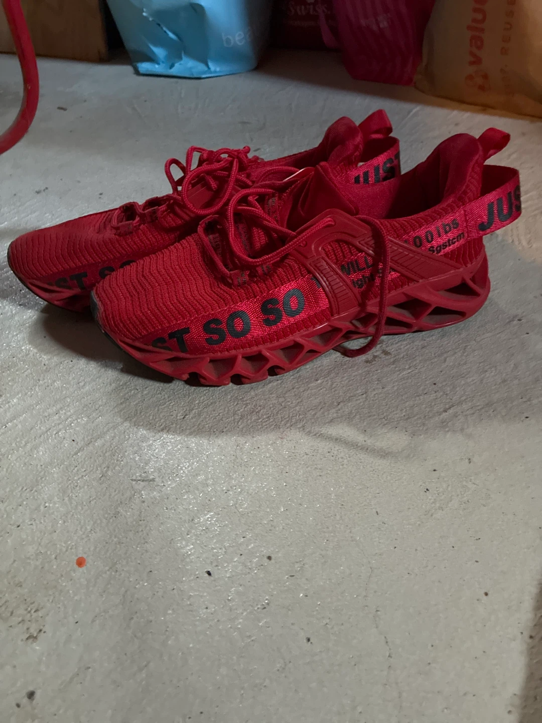 Red Just So Sneakers size 8-9