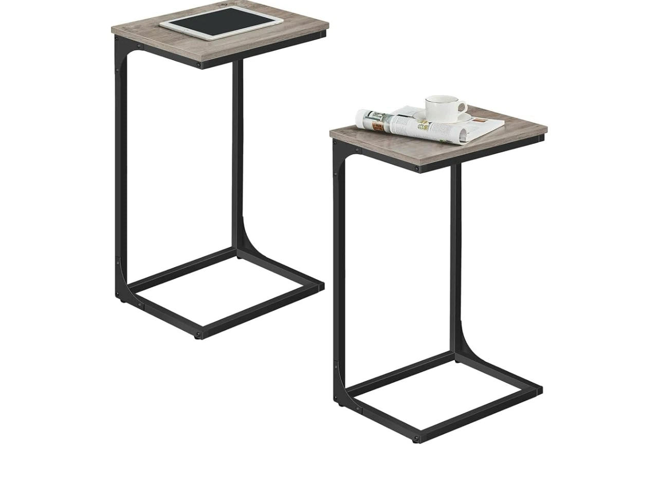 VASAGLE C-Shaped Side Tables - Set of 2