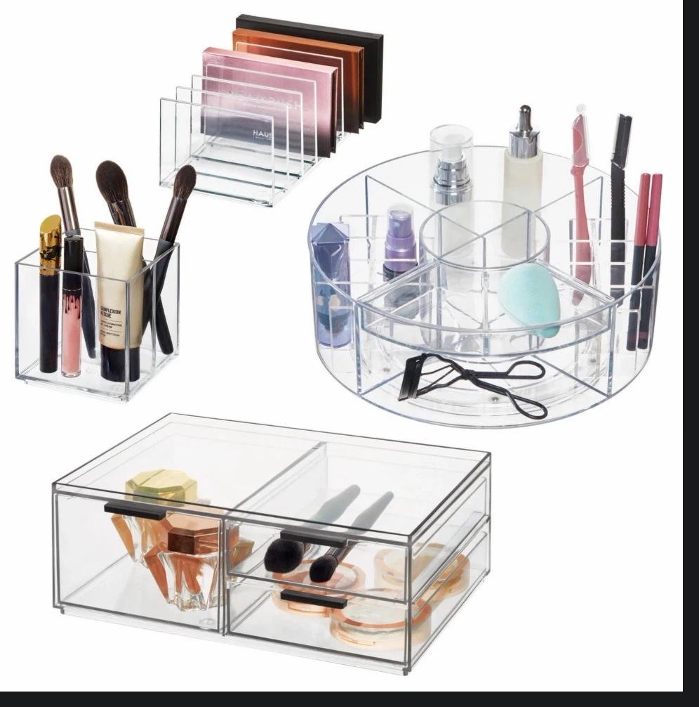 iDesign 4-Piece Bath and Beauty Organizer Set