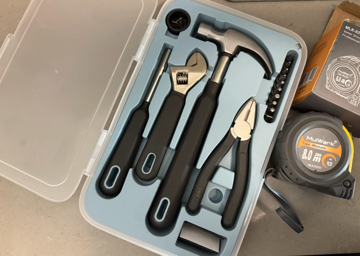 IKEA Tool Kit with MulWark Tape Measure