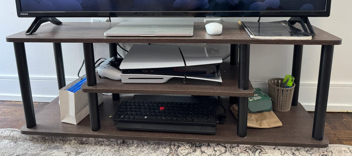Wood Storage Table