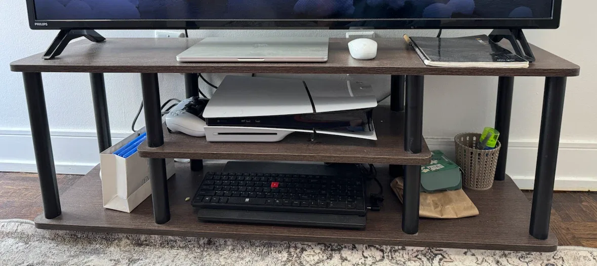 Wood Storage Table