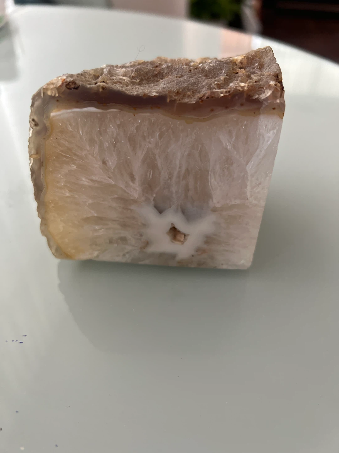 Natural Agate Geode Slice