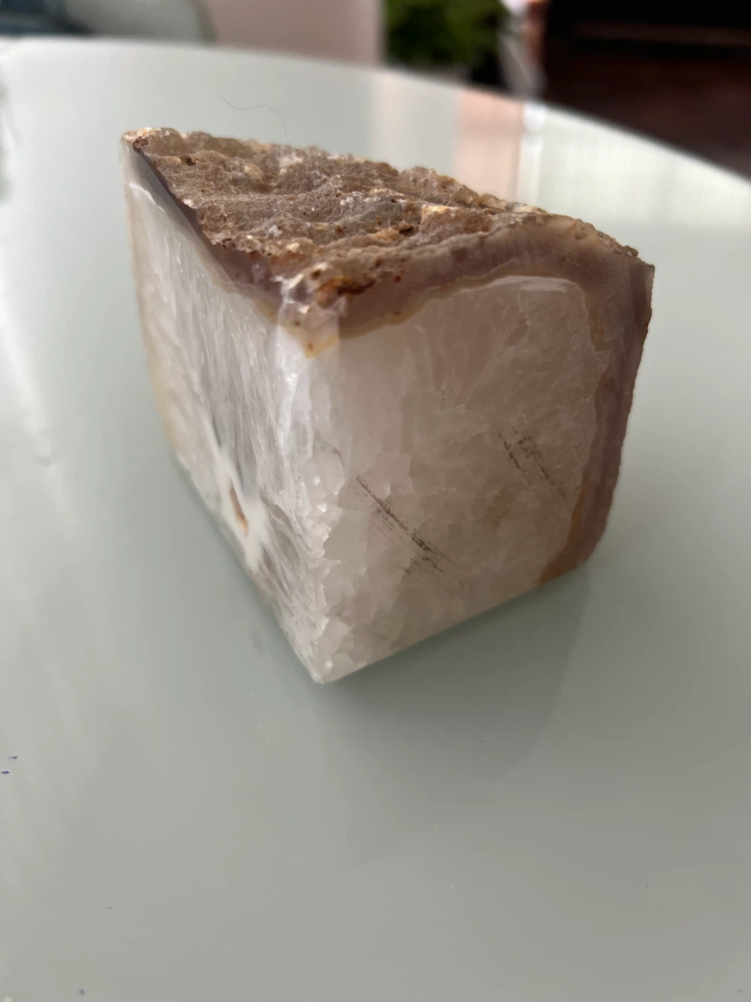Natural Agate Geode Slice - photo 2