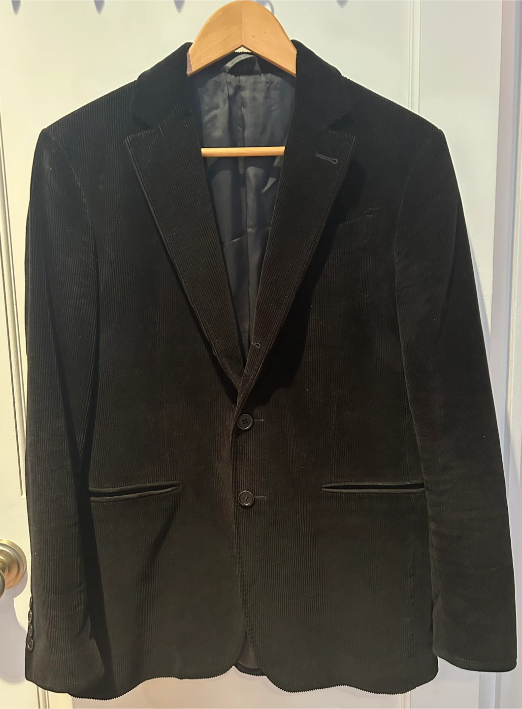 John Varvatos Men's Black Corduroy Blazer, size EU 46, US 36 - photo 2
