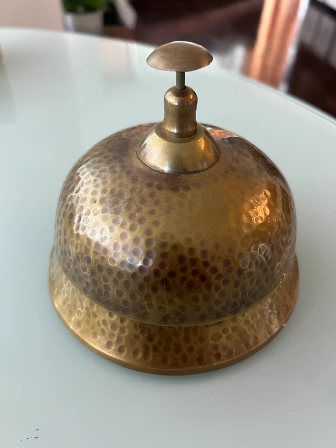 Hammered Brass Service Bell